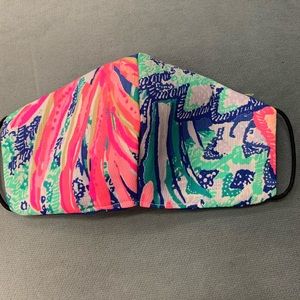 Handmade Lilly Pulitzer fabric mask